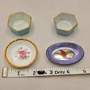 Floral and Geometric Decorative Dish Set